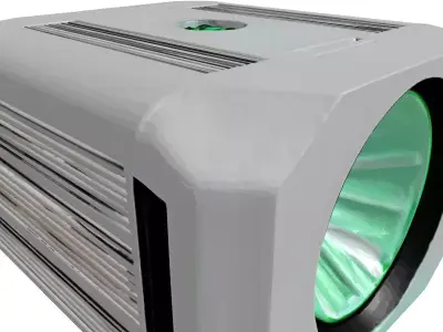 SciFi Green Beam Spotlight 3D model
