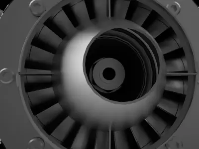 Micro gas turbine engine  wren-mw54  3D model