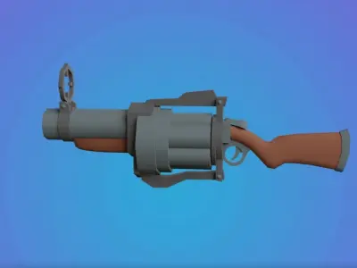 Super low poly Weapon Pack for Free Free low-poly 3D model