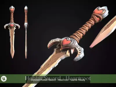 Stylized Sword - Hobbit Sword Pack 3D Model Collection