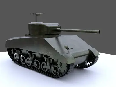 M4 Sherman Toy Model Free 3D model