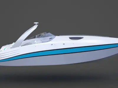 Motor Boat 02 3D model