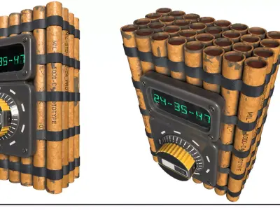 Dynamite 18 3D model