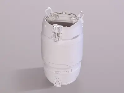 BarrelScifi container 3D model