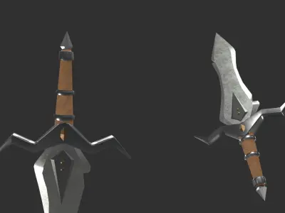 Sword Began Free low-poly 3D model