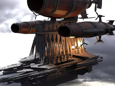 Royal Drake Cathedral Ship 3D model