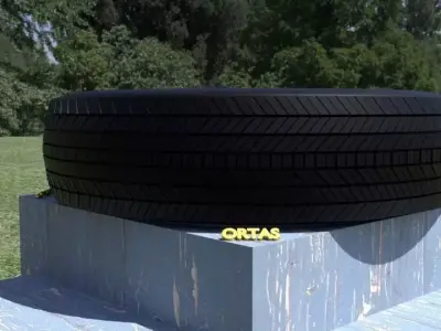 ORTAS TIRE NO 3 Low-poly 3D model