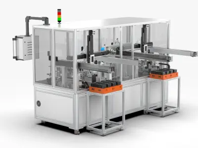 Automatic Battery Tray Loading and Unloading Coating Machine 3D model purchase