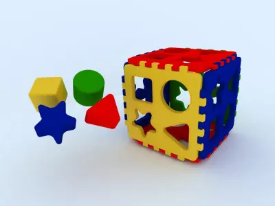 Toy Shape Sorter Box 3D model purchase