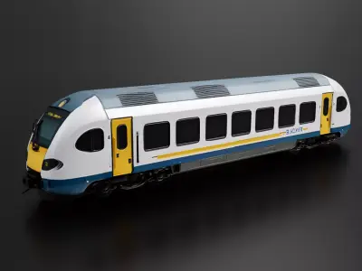 Siberian Train Long Distance Train 02 3D print model