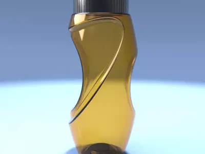 Bottle with Screw Cap 3D Model  3D model