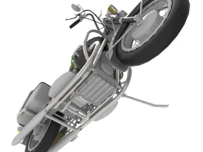 Motorcycle Low-poly 3D model shop