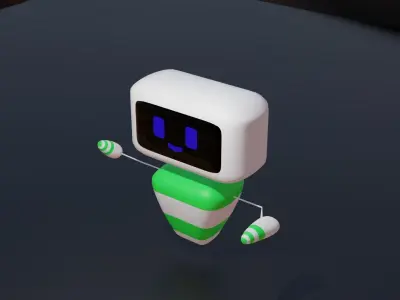 Cute Robot Shirincik 3D model