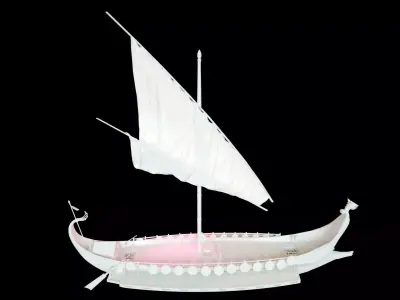 Byzantine Dromon Warship 3D print model