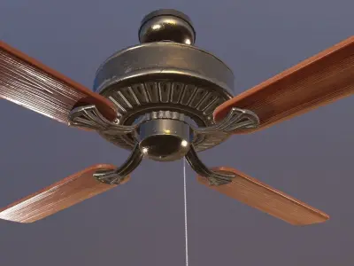 Ceiling Fan Game Ready Low-poly 3D model