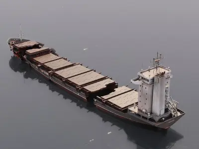 Shipwreck  Container Feeder  3D model