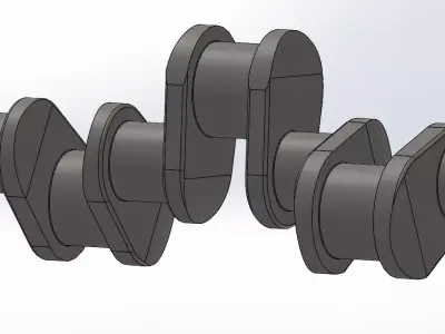 engine cranckshaft 3D model