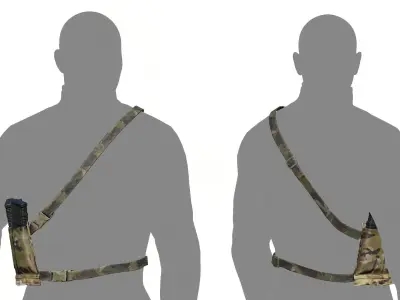Ten-Speed 6-Pack Bandolier Low-poly 3D model