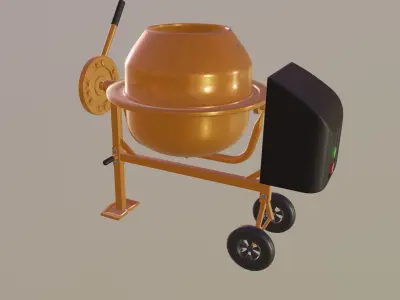 Mini Concrete Mixer 3D model