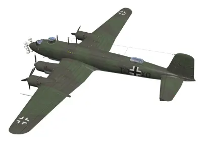focke wulf fw-200 condor 3D model purchase