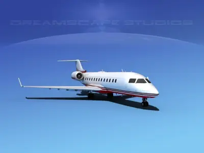 Bombardier Challenger 850 V08 3D model