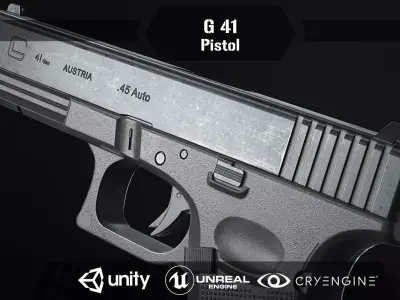G 41 Pistol Low-poly 3D model