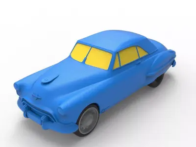 Oldsmobile 88 1949 Classic Car 3D print model
