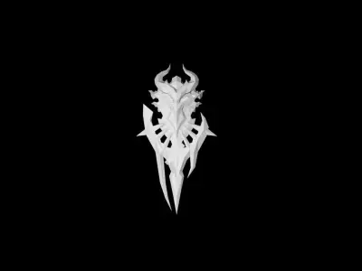 Demon Battle-Gloves Low-poly 3D model