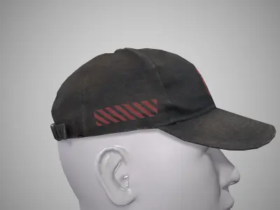Baseball cap Low-poly 3D model