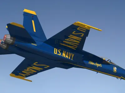 F18 Super Hornet Blue Angels 3D model