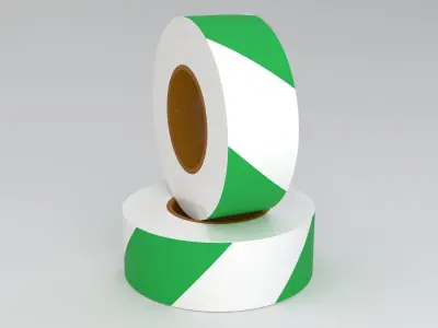 Green Barricade Tape 3D model