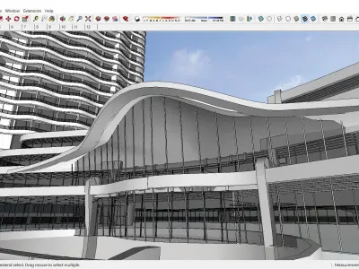 Sketchup Office building J5 3D model