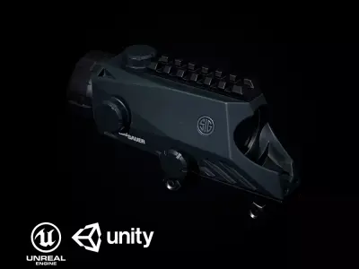 Bravo 4 PBR Low-poly 3D model