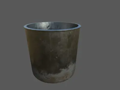 Dirty Military Refectory Set Low-poly 3D model