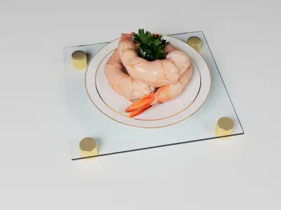 King Prawn 3D model