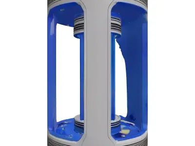 SciFi Energy Cell Container 3D model