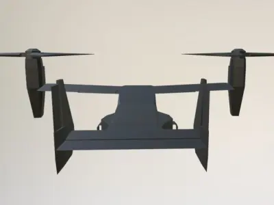 V22 Osprey  Low-poly 3D model