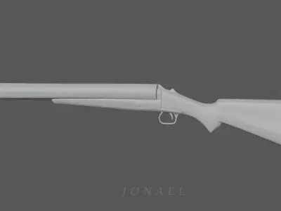 Gun 3d Model shotgun 3D model