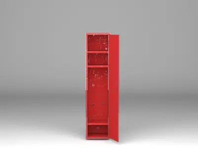 lockers model locker Low-poly 3D model