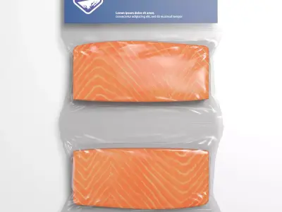 Salmon Package 3D model