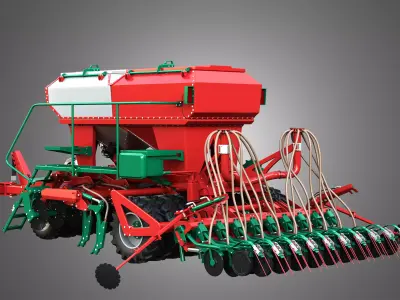 Agro-Masz Salvis 3800 Pneumatic seed drill 3D model