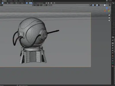 Perimeter Defense SciFi Free 3D model