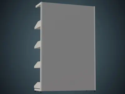 Medical Shelf 1A Low-poly 3D model