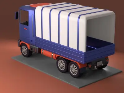 Commercial truck  3D model