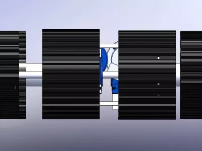 Four-Track Crawler Mobile Chassis 3D model