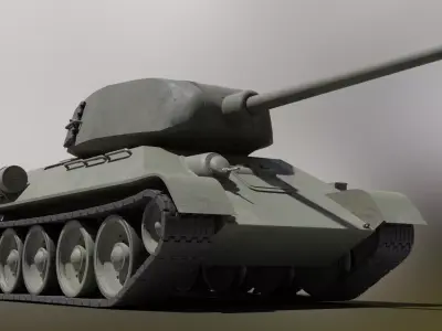 T34-85 tank Low-poly 3D model purchase