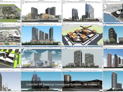 Collection 95 Sketchup Commercial Complex  3D Model Pack