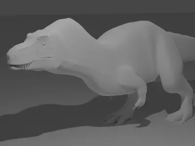 T-Rex Base Mesh Free 3D model purchase