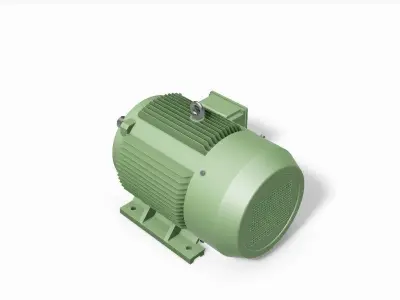 250M B3 Left 4-8 Pole IEC electric motor - 3D CAD model 3D model