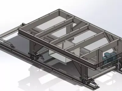 Bending machine table 3D model